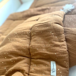 Edredom de musselina Oeko-Tex 100% algodão orgânico, colcha de travesseiro de bebê de algodão, roupa de cama infantil de linho, das Bettzeug, bettwäsche für kinder, Leinen