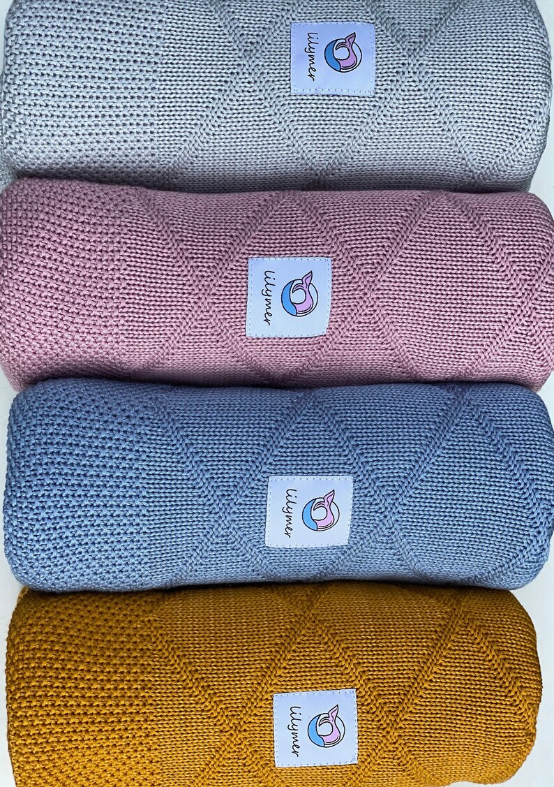 100 Bamboo Baby Blanket Organic Bamboo Yearn Blanketpure Etsy