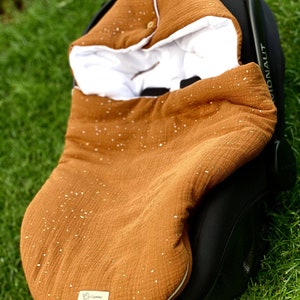 Saco de dormir para bebé de muselina de algodón 100 % orgánico, saco de dormir para cochecito de bebé, saco de dormir de muselina con certificación Oeko-tex, regalo para baby shower
