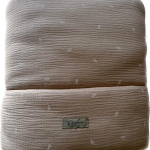 Edredom de musselina Oeko-Tex 100% algodão orgânico, colcha de travesseiro de bebê de algodão, roupa de cama infantil de linho, das Bettzeug, bettwäsche für kinder, Leinen