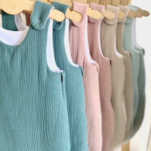 Saco de dormir de muselina 100 % orgánica, saco de dormir para bebé, saco de dormir de algodón para bebé, saco de dormir de algodón orgánico, saco de dormir para bebé recién nacido, regalo para bebé