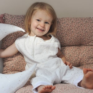 Saco de dormir para niños pequeños LIGHT 0,5 TOG con piernas, 100 % muselina de algodón orgánico, saco de dormir para niños, mono de dormir, saco de dormir de muselina con certificación Oeko-tex