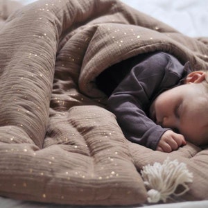 Edredom de musselina Oeko-Tex 100% algodão orgânico, colcha de travesseiro de bebê de algodão, roupa de cama infantil de linho, das Bettzeug, bettwäsche für kinder, Leinen
