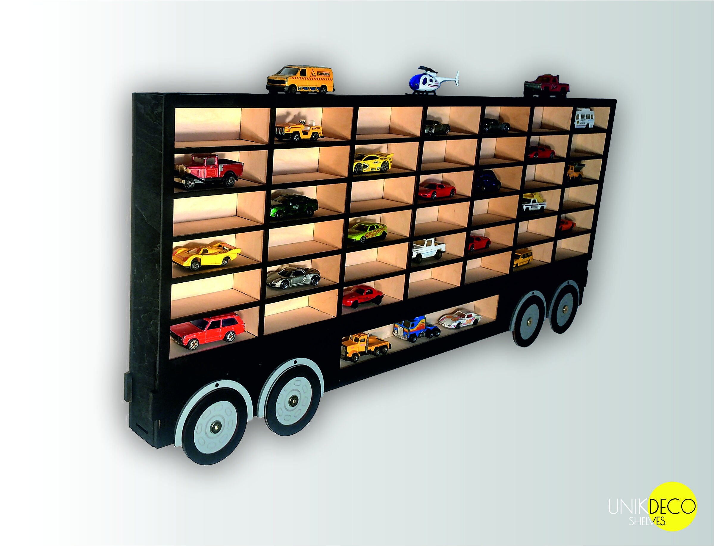 Shelves for cheap car toys