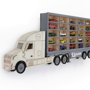Almacenamiento de coches de juguete (20-100 secciones), estante de pared para niños, garaje para coches de fundición, regalo de cumpleaños, decoración artística para colgar en la pared.