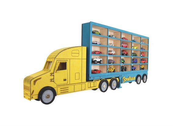 Spielzeugauto Aufbewahrung 20-100 Abschnitte-Kinder Schlafzimmer  Dekor-Garage für heiße Räder-Spielzeug Auto Organizer für Diecast Hotwheels  - .de