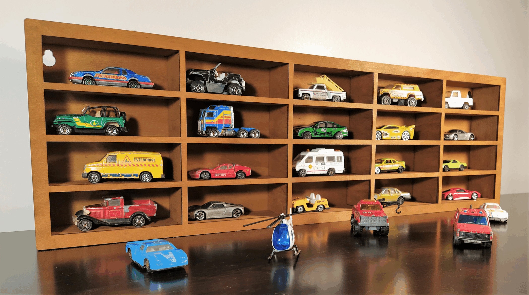 Toy Car Storage 20-100 Sections, Shelf, Garage for Hot Wheels