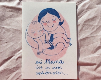 Greeting Card - Mother's Day - Risoprint