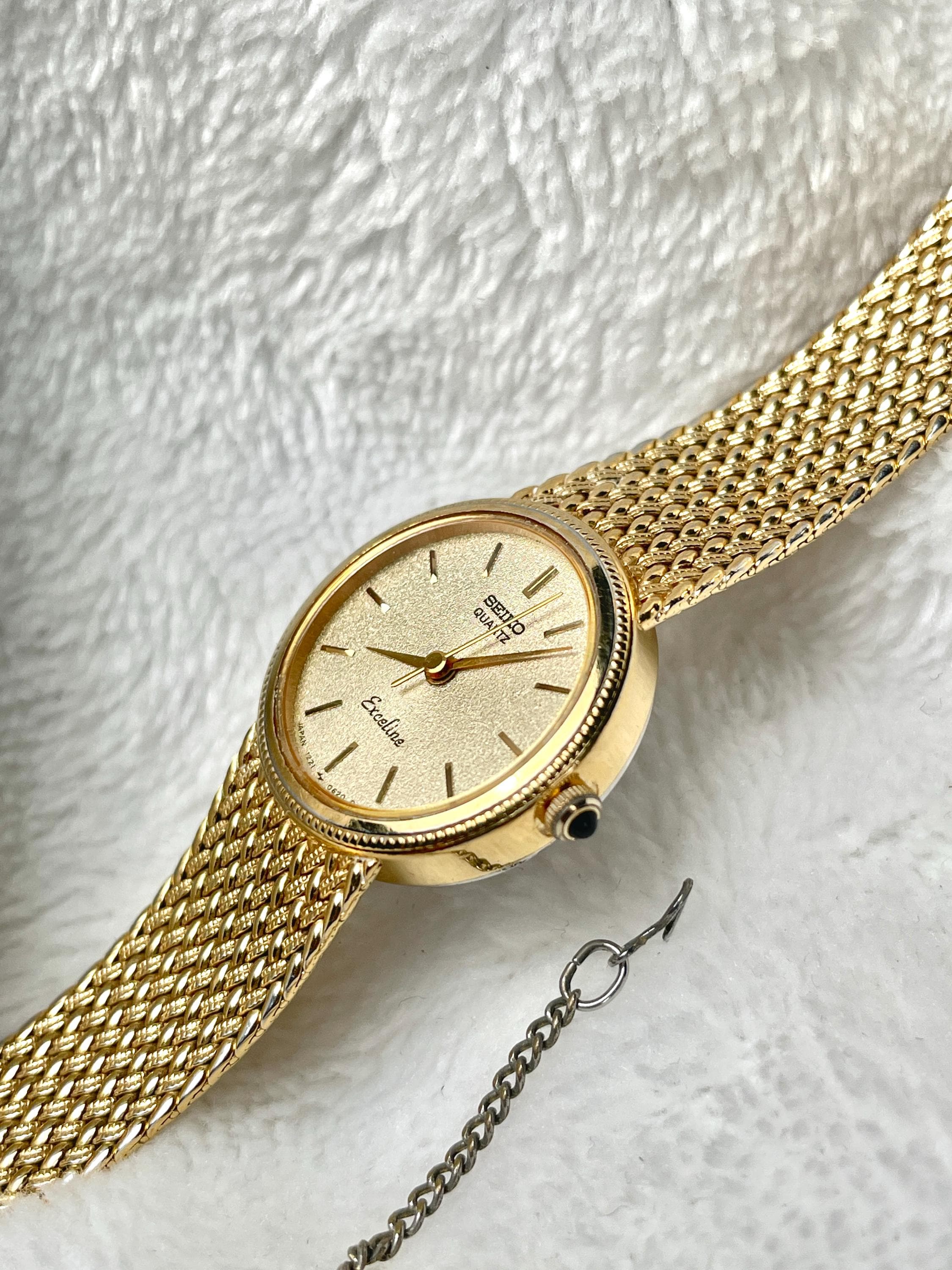 Seiko Exceline Quartz 1221-0100 Ladies Watch . - Etsy