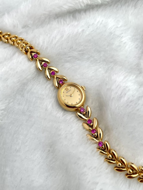 Rare Vintage Seiko Gold Dainty 8 Ruby 1E20 605A - Etsy