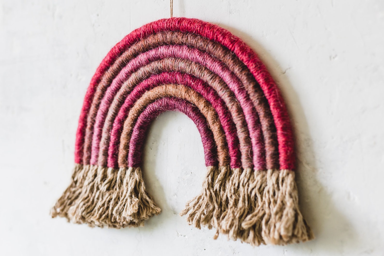 Nursery rainbow wall hanging Macrame rainbow wall decor Etsy