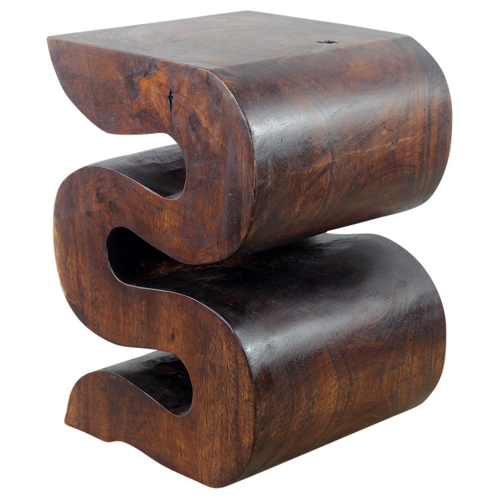 Haussmann® Wood BIG Wave Verve Accent Snake Table 14x14x20 in Etsy