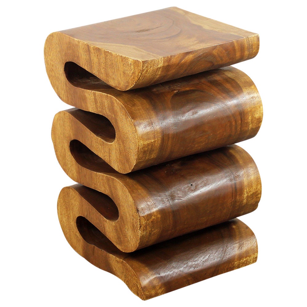 Haussmann® Wood Wave Verve Accent Snake Table 12 X14 X 20 in H Etsy