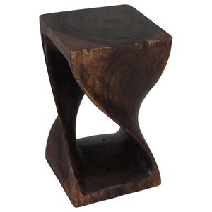 Haussmann Original Wood Twist Stool 12 X 12 X 20 In Height