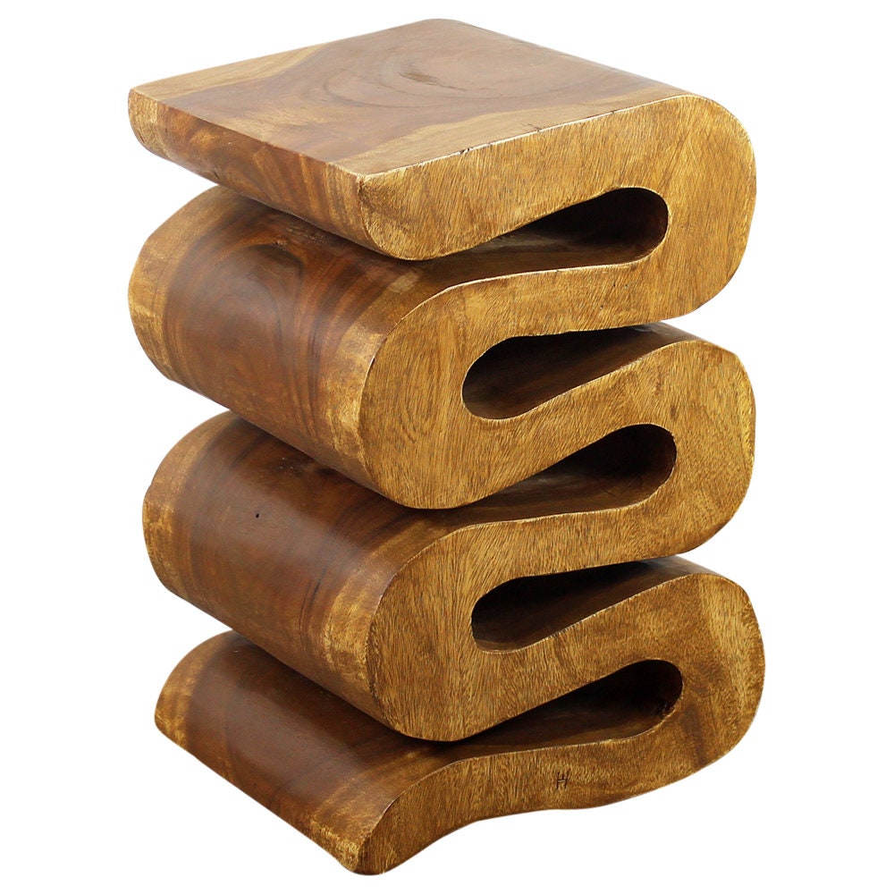 Haussmann® Wood Wave Verve Accent Snake Table 12 X14 X 20 in H Etsy