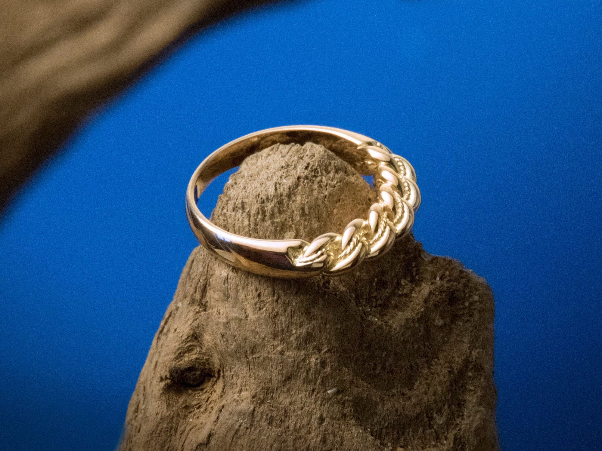 Latvian Ring Namejs / 14k Gold Statement Ring for Women / Rose | Etsy