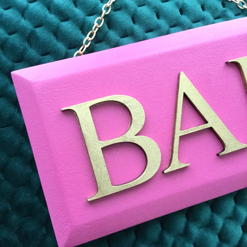 Pink Bar Sign Bar Cart Styling Bar Cart Decor Bar Etsy UK