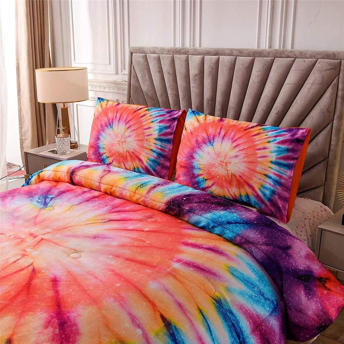over the rainbow tie dye