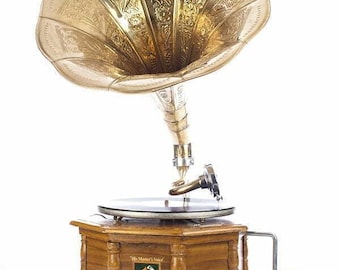 HMV シニアモナーク蓄音機 His Masters Voice 本物 ヴィンテージ