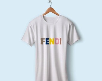 fendi t shirt color letters