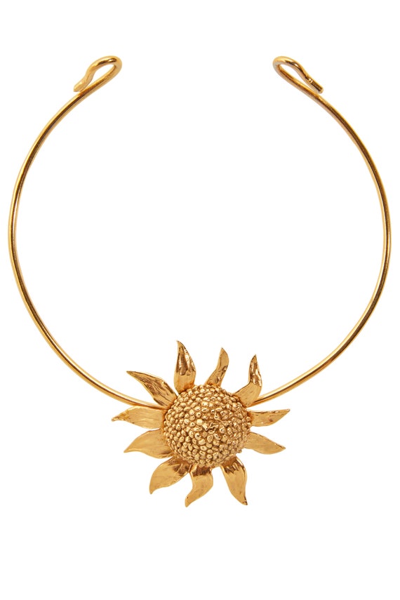 YVES SAINT LAURENT Vintage Sunflower Necklace - image 2