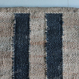 handmade hemp runner, Indian hemp runner, square hemp rug, hemp runner for living room, bohemian hemp runner rug Turkish hemp for porch area