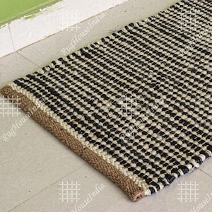 Handloomed Hemp Jute Rugs, Home Decor Hemp Rug, Staircase Hemp Runner Jute Rug, Vintage Runner Jute Rug, Runner Hemp Jute Rug, Gift for her