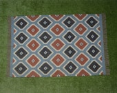 Traditional Jute rugs differ from the modern style of making hand woven rugs Wool Jute Indian Rugs 120x180 cm Bed Side Decorative 4x6-49