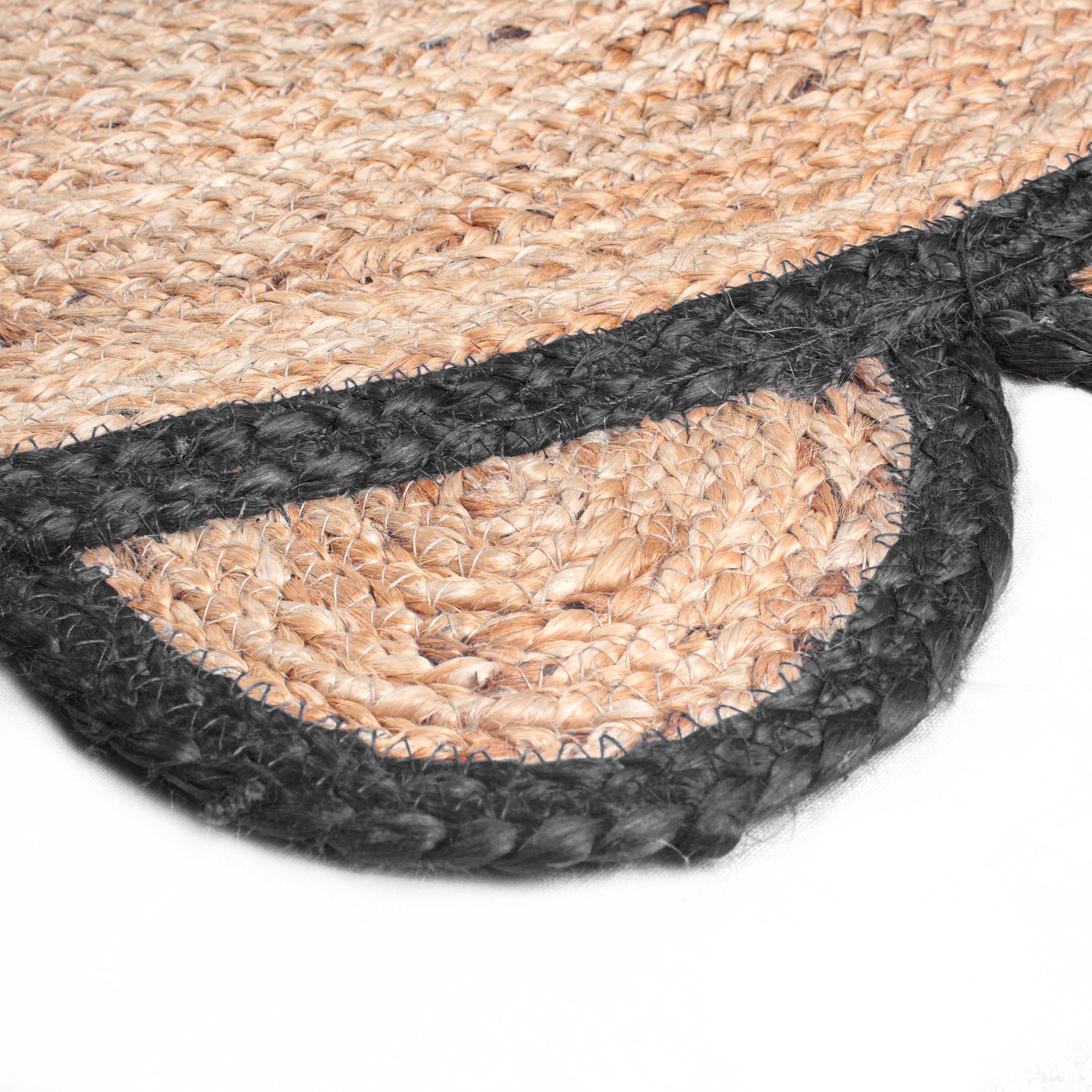 Scalloped Round Jute Rug For Doormat Home decor Children Etsy