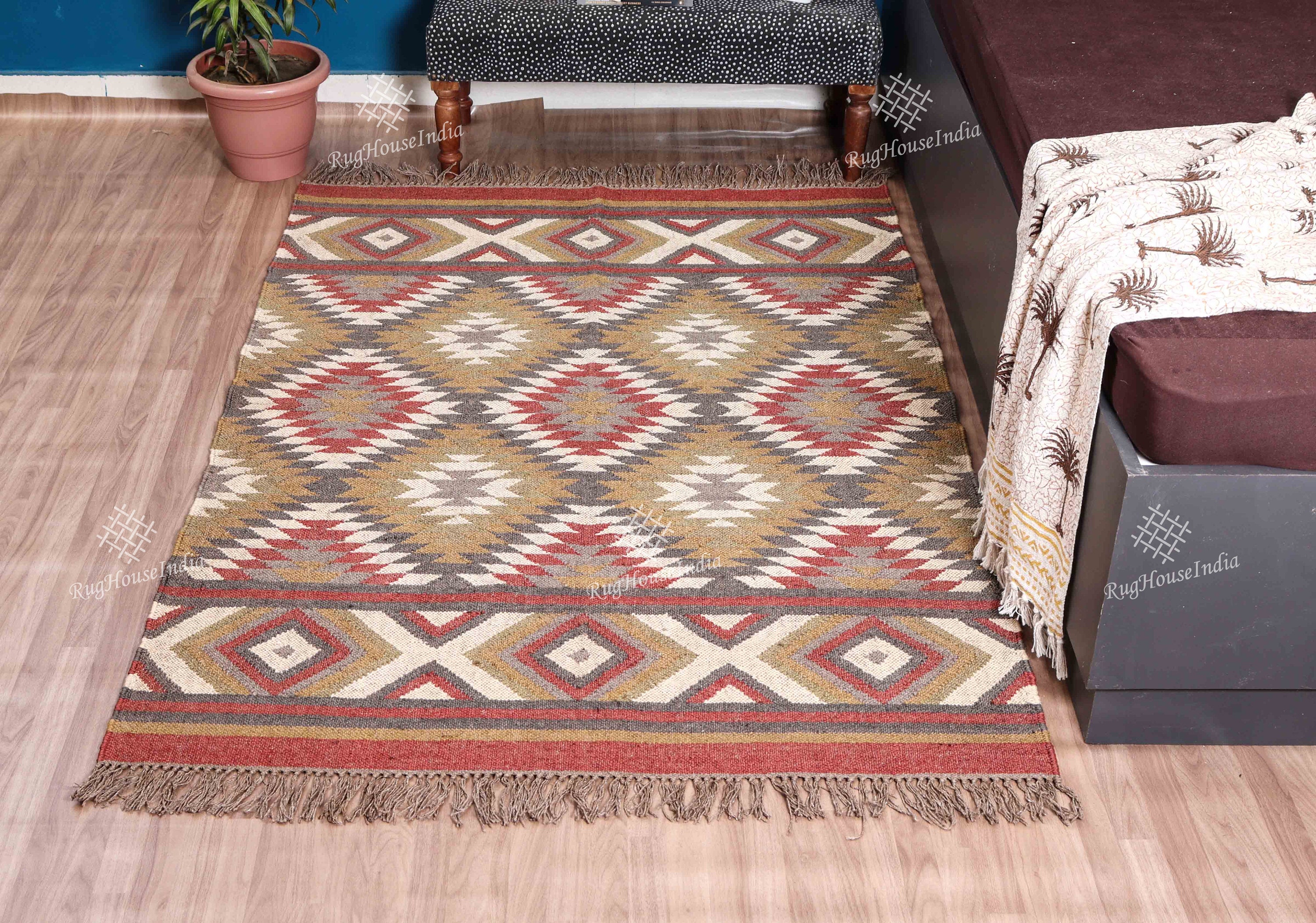 5x7 6x9 7x10 8x10 9 x 12フィート ハンドメイド マルチカラー ウール