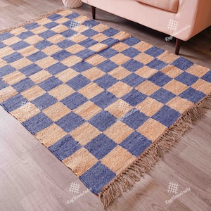Handmade JUTE-HEMP Rug, Multicolor; Jute Dhurie; Hemp
