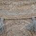 Custom Size Hand Braided Orange Round Natural Jute Rugs With Fringes ...