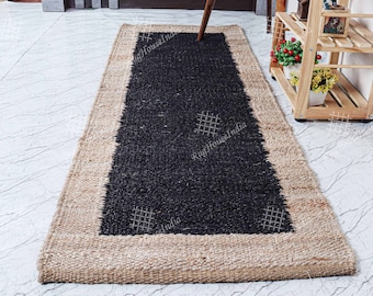 Custom Size Hemp Runner, Handmade Natural Jute Runner/Doormat/Area Rug, Bed Side Runner, Stair Decor/Entryway Runner, Natural Fiber
