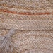 Custom Size Hand Braided Orange Round Natural Jute Rugs With Fringes ...