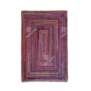Indian Handwoven Multicolor Cotton Chindi Rug Area Rug Vintage Area Rug Turkish Rug