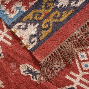 Custom Size Handmade Jute Kilim Rugs- Kilim Rug- Kilim Wool Jute Rugs-Living Room Jute Rugs-Large Area Rug-Dinning Room Rugs-Turkish Rug