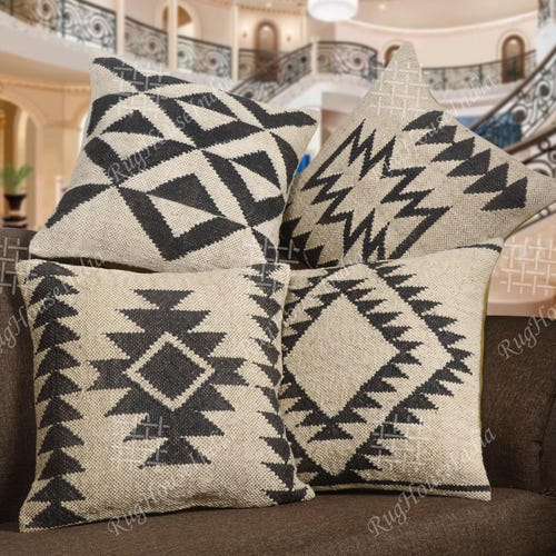 Multicolor Jute Cushion Cover at Rs 13/set in Panipat | ID: 2393311291