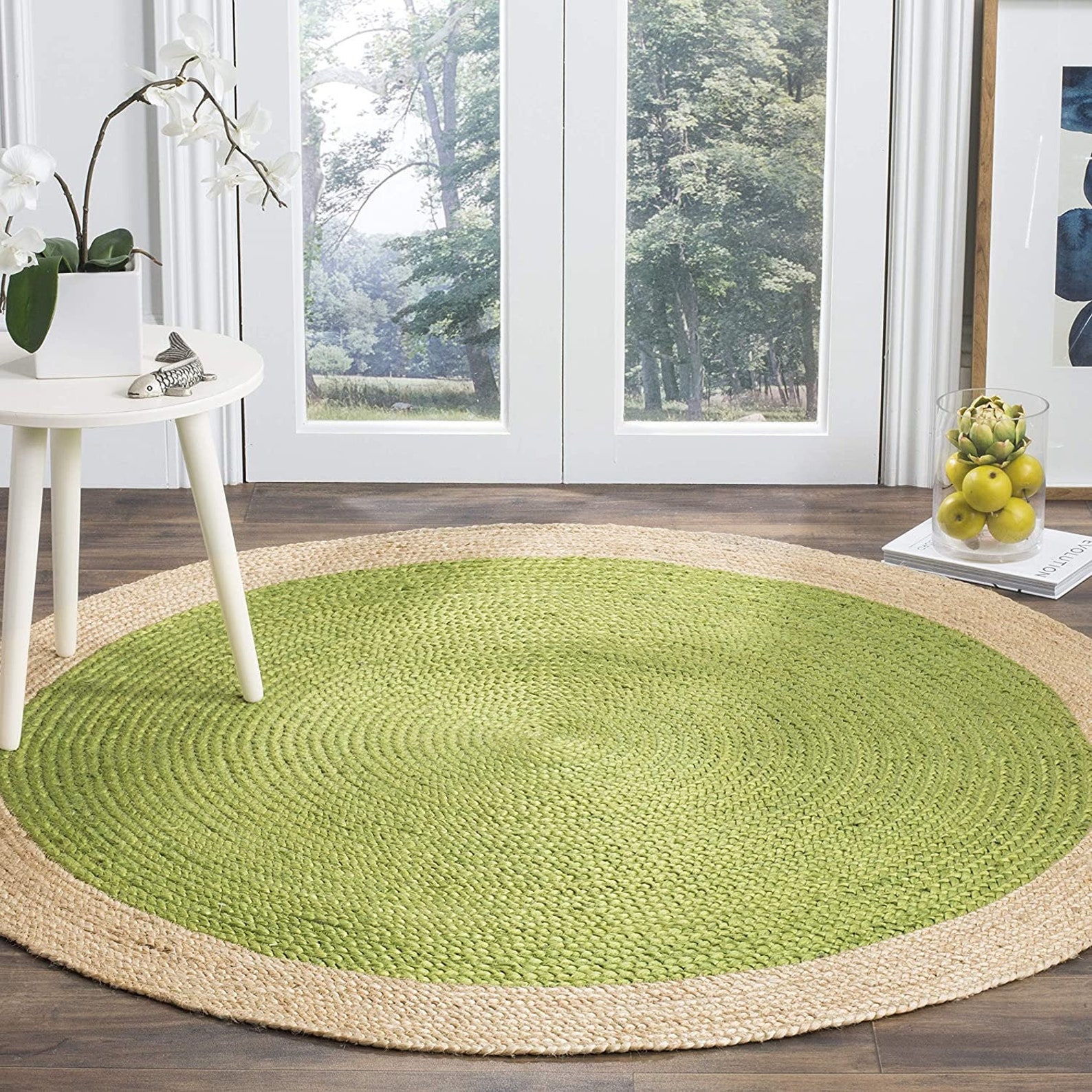 Authentic Jute Round Rug Off White Round rug circle rug Etsy
