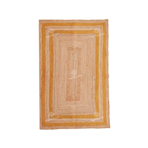 Handmade Jute Rugs- Braided Living Room Rug Vintage Area Rug Custom Size Kitchen Rug Natural Floor Rug Gifts For Him Area Rugs 8x10 Boho Rug Yellow