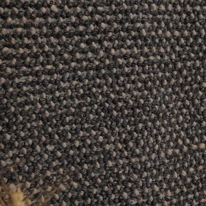 Handwoven Chunky Wool Rug: Pebble Loop Texture, Scandinavian Style Charcoal Grey Wool rugs, Hand Tufted cotton wool carpets for home decor image 13
