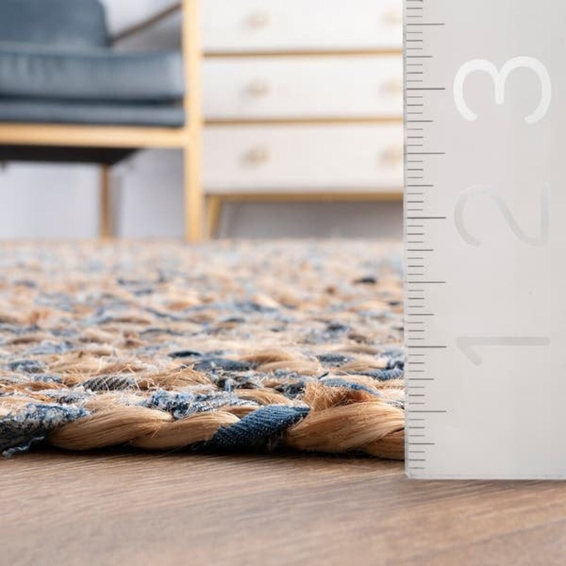 Custom Size and Shape Natural Jute Cotton Rug Handmade Braided - Etsy