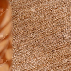 Indian Handmade Solid Natural Jute Braided Rug Custom Size Living Room Rug Warm Vintage Rug Rectangle Jute Rug Turkish Boho Rug