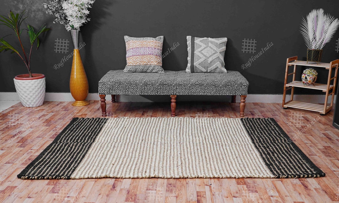 Jute Hallway Runner Boho Natural Jute Runner Rug Bohemian Etsy