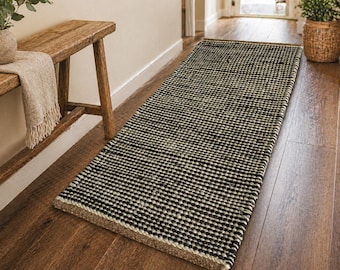 Vintage Natural Hemp runner jute rugs for stair and entry, bedside decor, 2x6 2x8 2x10ft jute runner carpets, Boho Hall area runner rugs