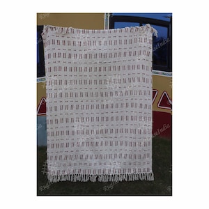 Bohemian Handmade Throw, Blankets and Throws, Hand Loomed Cloth Soft Cotton Blanket, Sofa cover, Boho Ethnic Beach Towel