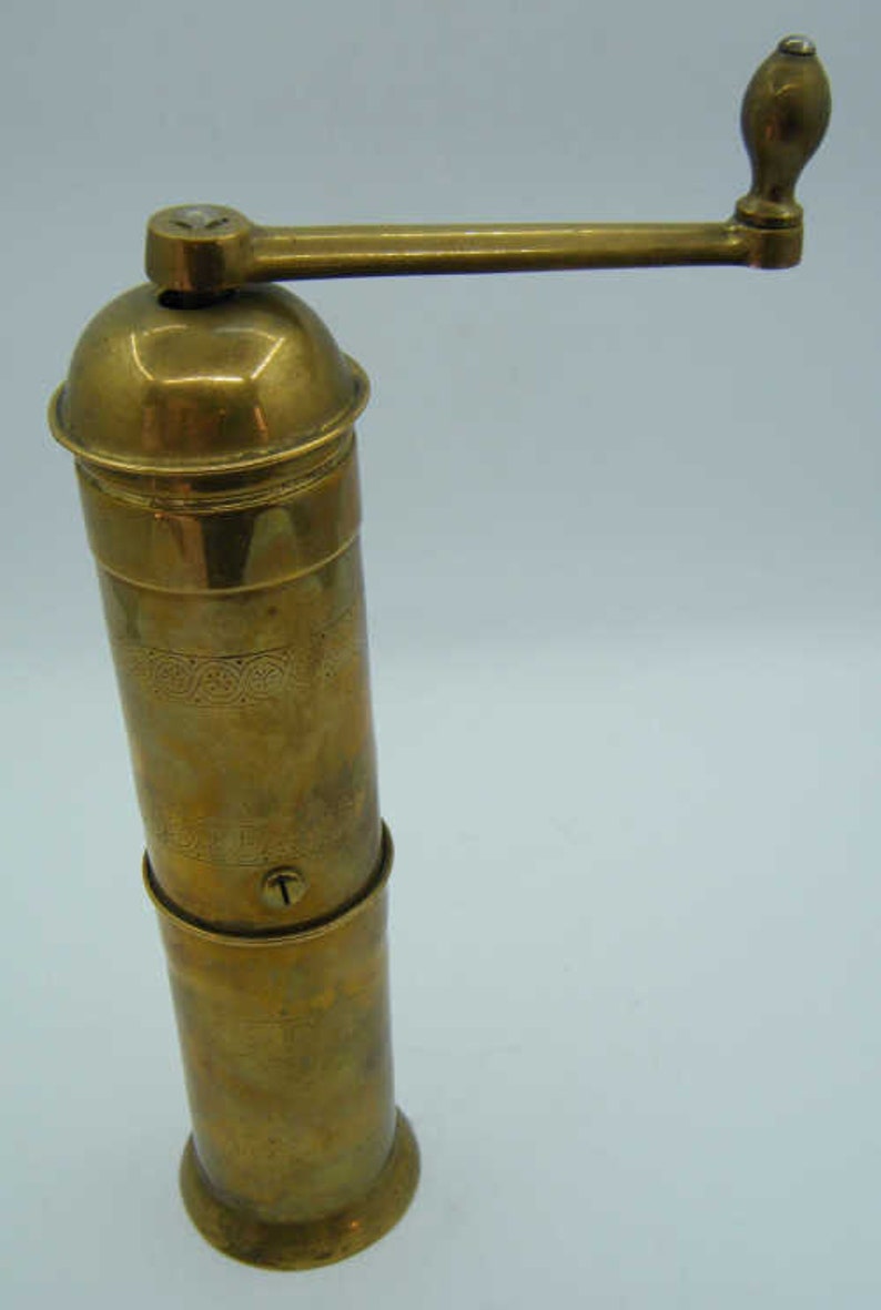 Vintage Solid Brass KTM Original MOCCA Pepper Grinder