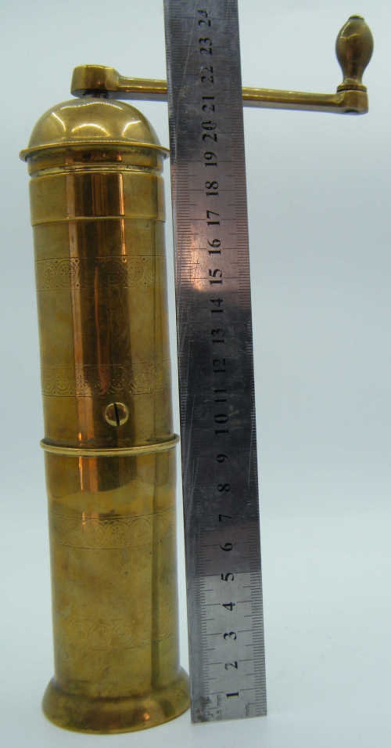 Vintage Solid Brass KTM Original MOCCA Pepper Grinder