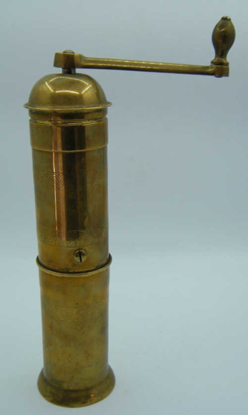 Vintage Solid Brass KTM Original MOCCA Pepper Grinder