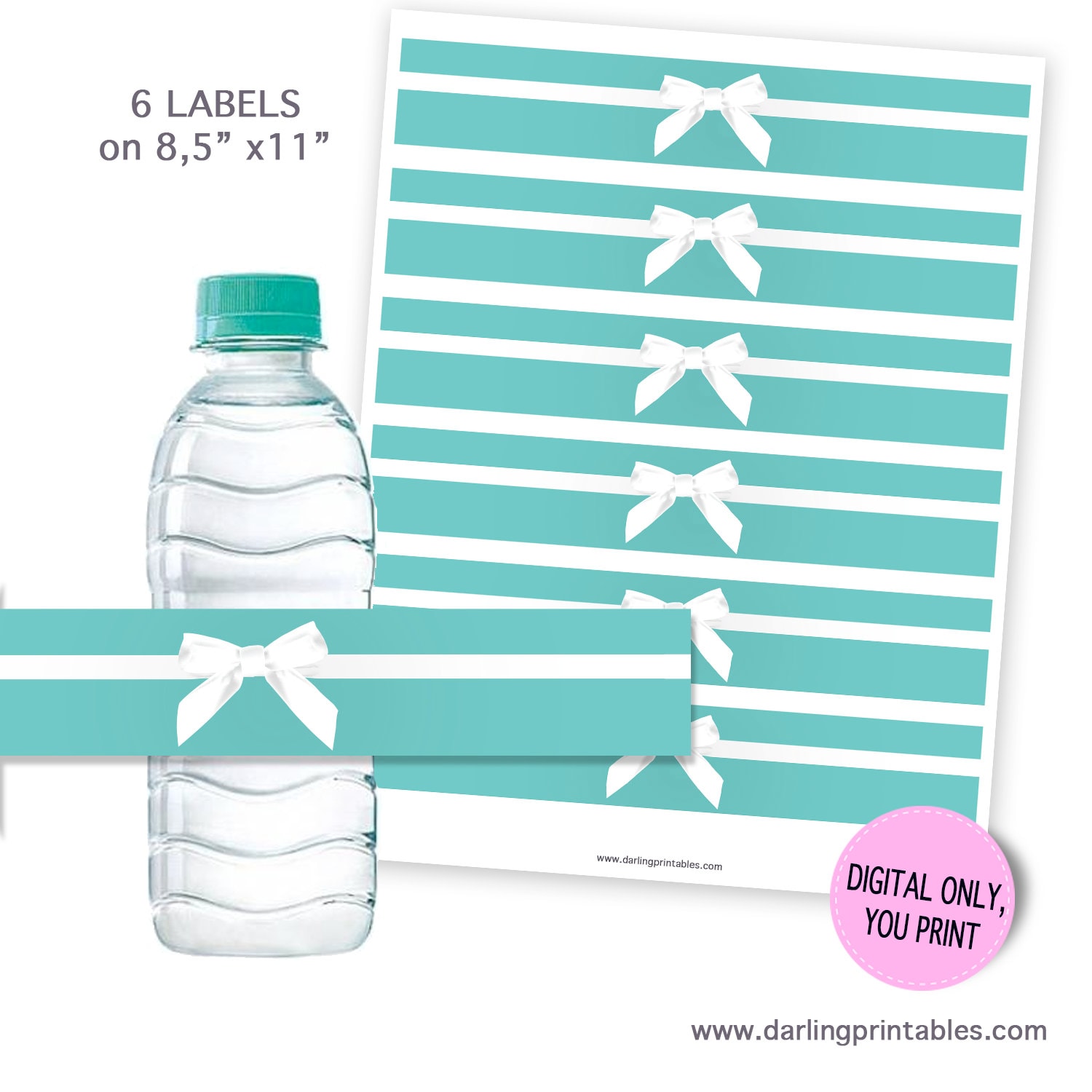GREEN Godzilla Printable Water Bottle Labels PDF / DIY Godzilla Water  Labels / Dinosaur Water Labels / Digital File / Avery 22845 