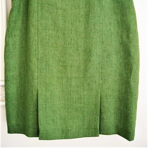 narrow LINEN SKIRT, lined